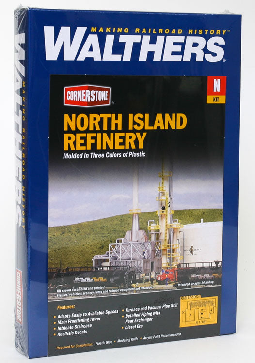 Walthers Cornerstone 933-3219 N Scale North Island Refinery KIT