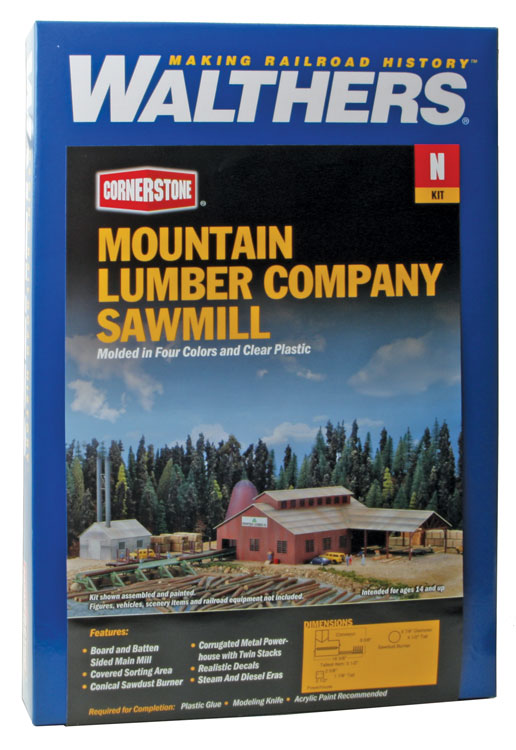 Walthers Cornerstone 933-3236 N Scale Mountain Lumber CO. Sawmill KIT