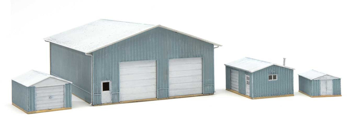 Walthers Cornerstone 933-3853 N Scale Pole Barn and Sheds KIT
