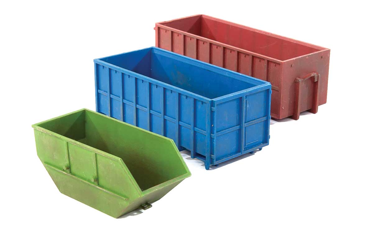 Walthers SceneMaster 949-4106 HO Scale Industrial Dumpsters