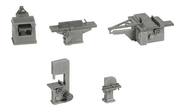 Walthers SceneMaster 949-4183 HO Scale Woodshop Equipment
