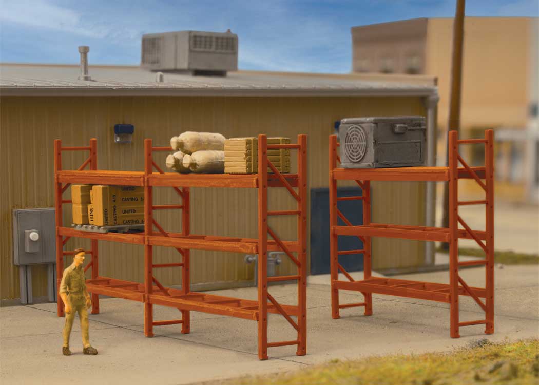 Walthers SceneMaster 949-4256 HO Scale Pallet Rack KIT