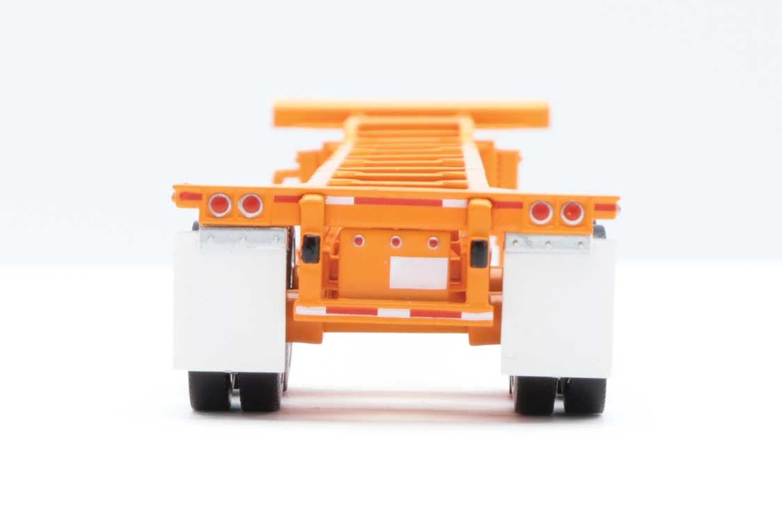 Walthers SceneMaster 949-4502 HO Scale 20' Container Chassis, Orange (2-Pack)