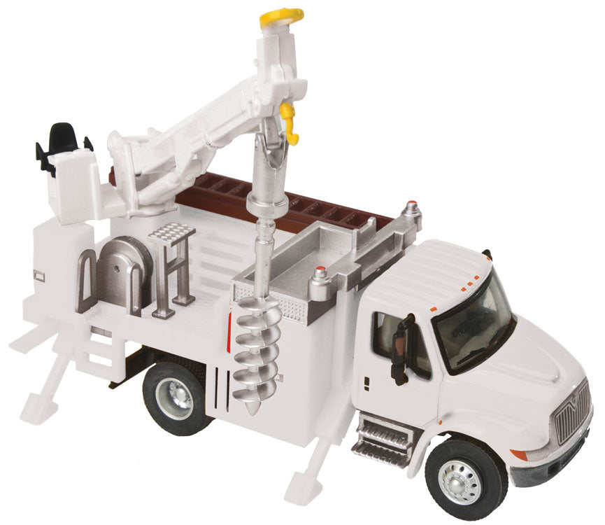 Walthers SceneMaster 949-11733 HO Scale International 4300 Utility Truck w/ Drill, Assembled