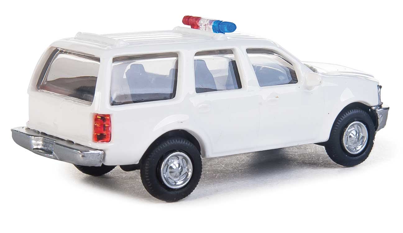 Walthers SceneMaster 949-12044 HO Scale Ford Expedition Special Service Vehicle, Police Agency White