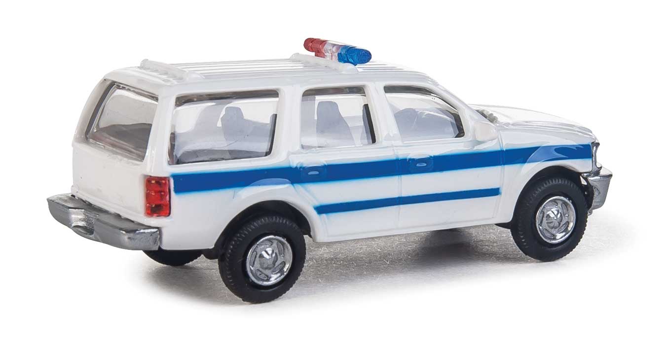 Walthers SceneMaster 949-12045 HO Scale Ford Expedition Special Service Vehicle, Police/Sheriff/Highway Patrol Blue Stripe