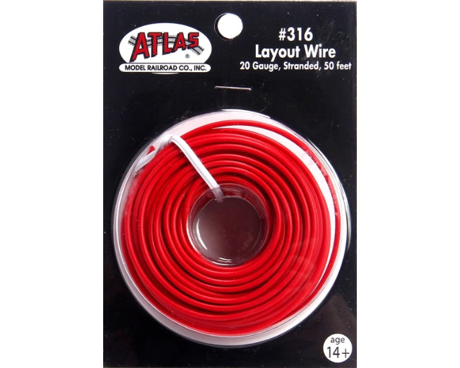 Atlas 316 MULTI Scale, Layout Wire Red 50'