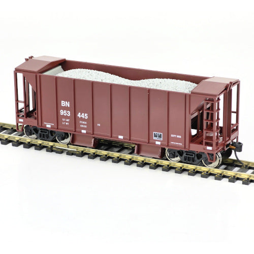 Bowser 43653 HO Scale 70 Ton Ballast Car with Side Chutes Burlington Northern BN #953552