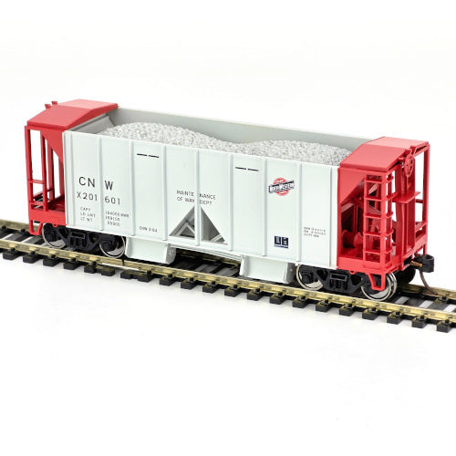 Bowser 43655 HO Scale 70 Ton Ballast Car with Side Chutes Chicago & North Western CNW #X201601