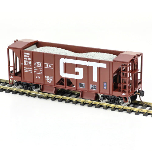 Bowser 43667 HO Scale 70 Ton Ballast Car with Side Chutes Grand Trunk Western GTW #85656