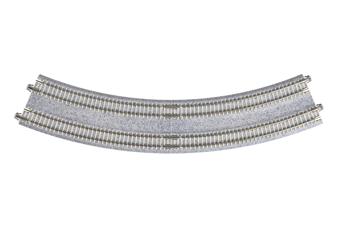 KATO 20-182 N Scale Concrete Tie Double Track Superelevated Easement Curve L&R (414/381mm, 19"/15") 45R (2 pcs)