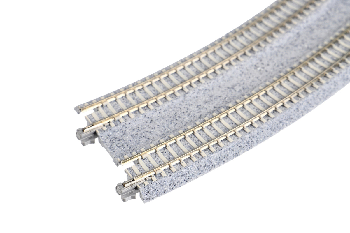 KATO 20-182 N Scale Concrete Tie Double Track Superelevated Easement Curve L&R (414/381mm, 19"/15") 45R (2 pcs)