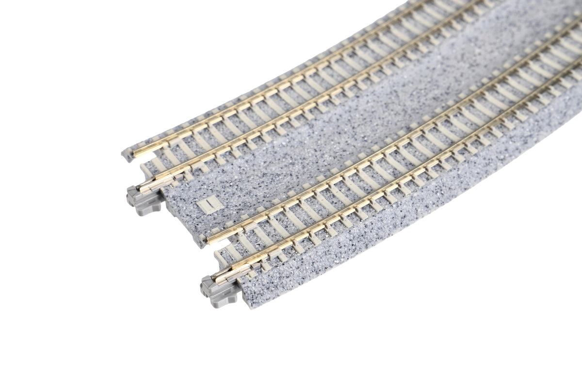 KATO 20-186 N Scale Concrete Tie Double Track Superelevated Easement Curve L&R (480/447mm, 18 7/8" - 17 5/8") (2 pcs)