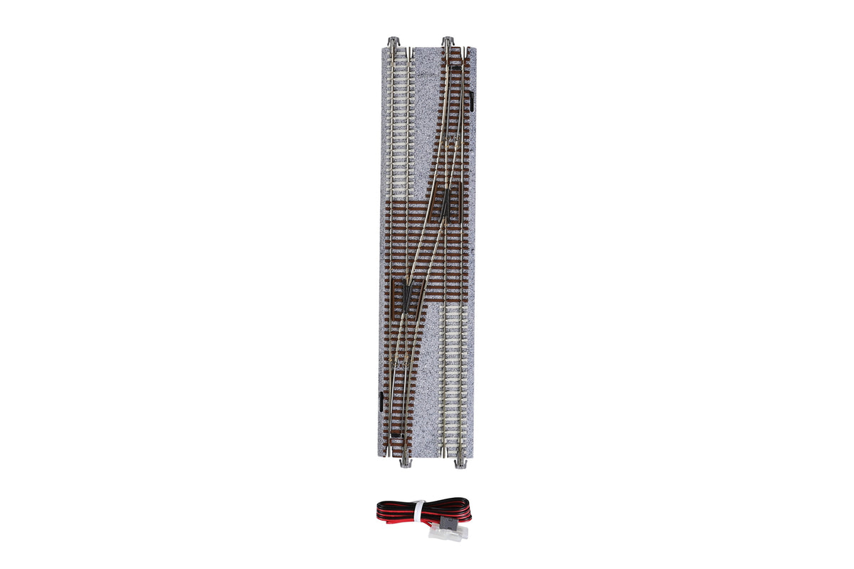 KATO 20-231 N Scale Concrete Tie Double Track #4 Single Crossover Turnout (248mm, 9 3/4") RH Unitrack, Code 80