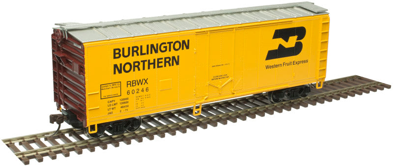 Atlas Trainman 20006142 HO Scale, 40' Plug Door Box Car, Burlington Northern RBWX #60246