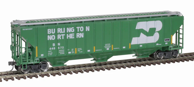 Atlas Trainman 20006634 HO Scale Thrall 4750 Covered Hopper BNSF BN #448613 w/ Stripes