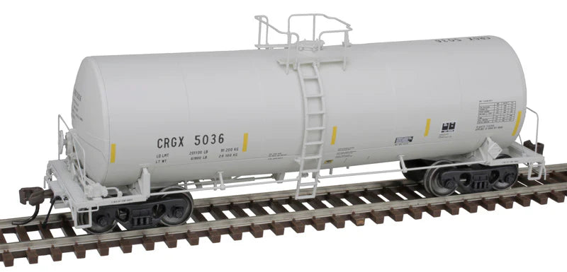 Atlas Master 200007221 HO Scale 17,600 Gallon Corn Syrup Tank Car Cargill CRGX #5036 w/ Stripes