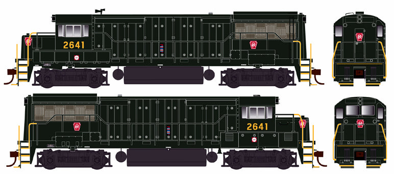 Bowser 25164 HO Scale, U-25B Diesel Locomotive, Pennsylvania #2647, Phase III (DCC LokSound 5)