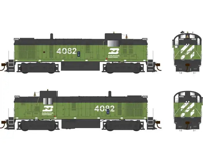 Bowser 25187 HO Scale, ALCo RS-3 Diesel Locomotive, Burlington Northern #4081, DCC (ESU LokSound 5)