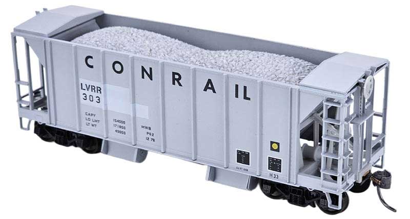 Bowser #3-1717 HO Scale 70-Ton 2 Bay Ballast Car Lehigh Valley LVRR #306 ex-Conrail KIT