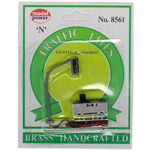 Model Power 8561 N Scale Right Hand Traffic Light, Brass Parts