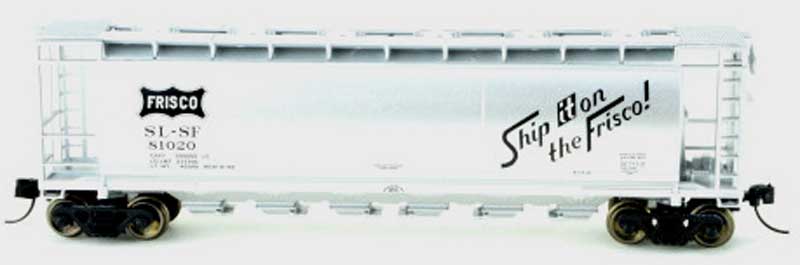 Bowser 38143 N Scale, Cylindrical Hopper, Frisco SLSF #81009