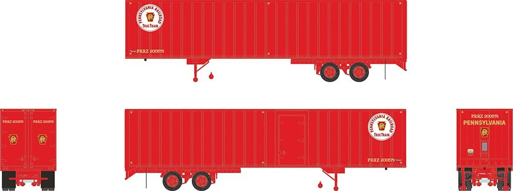 Rapido 403029 HO Scale, 40' Fruehauf Exterior-Post Volume Van, Pennsylvania #200583, (1960s)