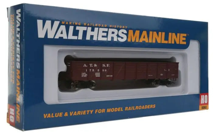 WalthersMainline 910-5663 HO Scale 40' 50-Ton Drop Bottom Gondola Santa Fe ATSF #175580