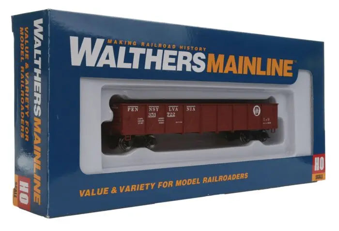 WalthersMainline 910-5672 HO Scale 40' 50-Ton Drop Bottom Gondola Pennsylvania #351722