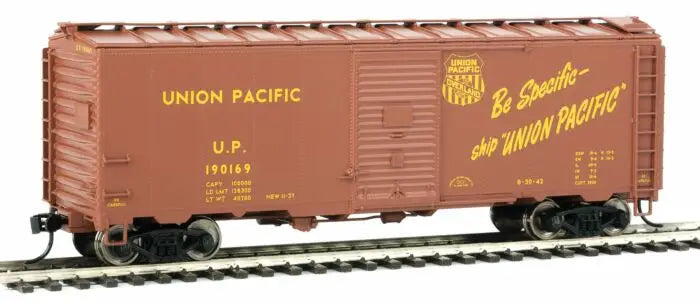 WalthersMainline 910-2711 HO Scale, 40' AAR Modified 1937 Box Car, Union Pacific UP #190169