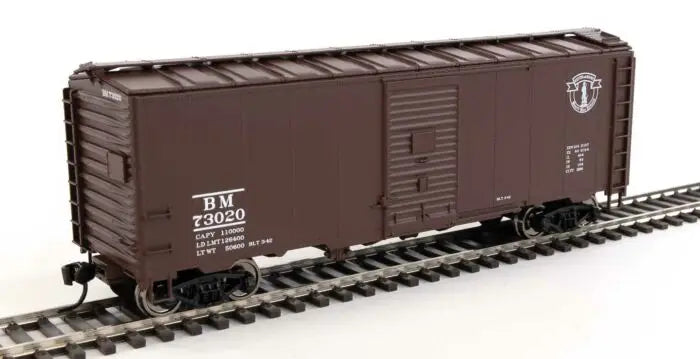 WalthersMainline 910-2726 HO Scale 40' AAR Modified 1937 Boxcar Boston & Maine BM #73020