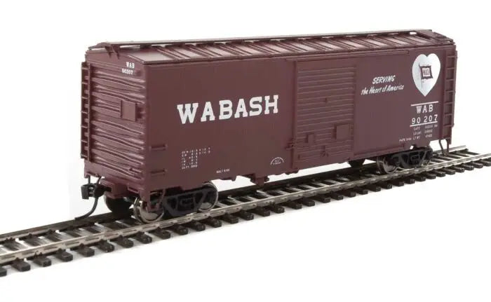 WalthersMainline 910-2266 HO Scale, 40' ACF Welded Door Box Car, Wabash WAB #90207