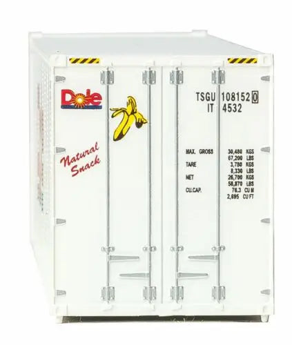 Walthers 949-8359 HO Scale 40' Hi-Cube Refrigerator Container Dole #1081520