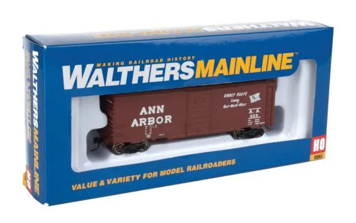 WalthersMainline 910-1418 HO Scale, 40' PS1 Box Car, Ann Arbor AA #409