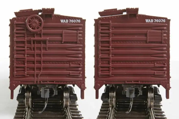 WalthersMainline 910-2506 HO Scale, 40' Single Sheathed Box Car w/ flat roof, Wabash WAB #76076