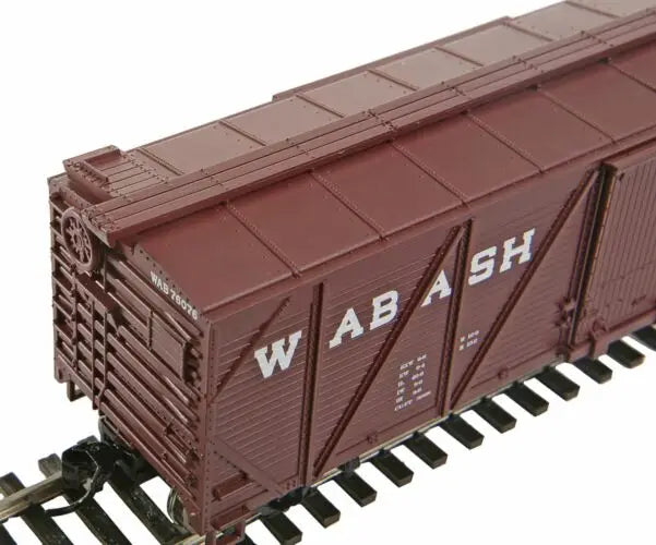 WalthersMainline 910-2506 HO Scale, 40' Single Sheathed Box Car w/ flat roof, Wabash WAB #76076