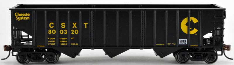 Bowser 41813 HO Scale 14 Panel 70 Ton Hopper Chessie CSXT #800325