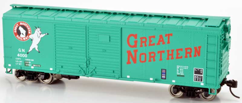 Bowser 42716 HO Scale, 40' Box Car, Great Northern #4075, Blt 3-62 Repack 11-73