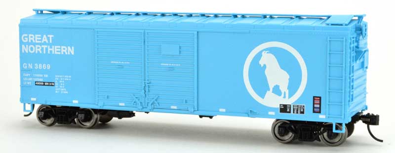 Bowser 42854 HO Scale, 40' Box Cars, Great Northern GN #3902