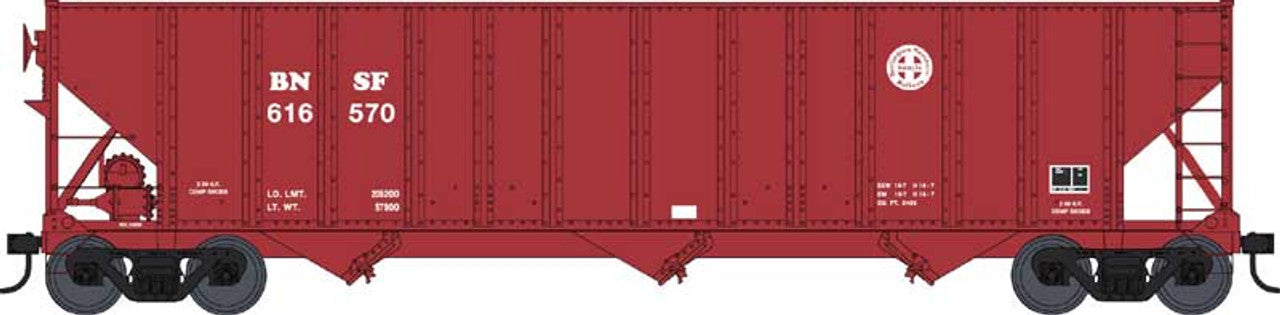 Bowser 42868 HO Scale, 100 Ton Hopper, BNSF #616570