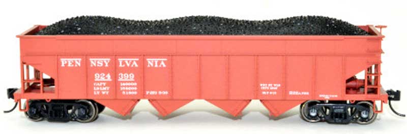 Bowser 43057 HO Scale, H22a 4 Bay Hopper, Pennsylvania PRR #924688