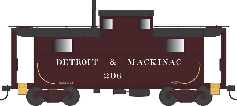 Bowser 43353 HO Scale N5 Caboose Detroit & Mackinac #206
