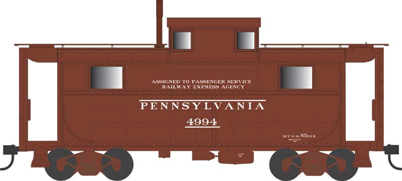Bowser 43364 HO Scale N5 Caboose Pennsylvania #4999 REA