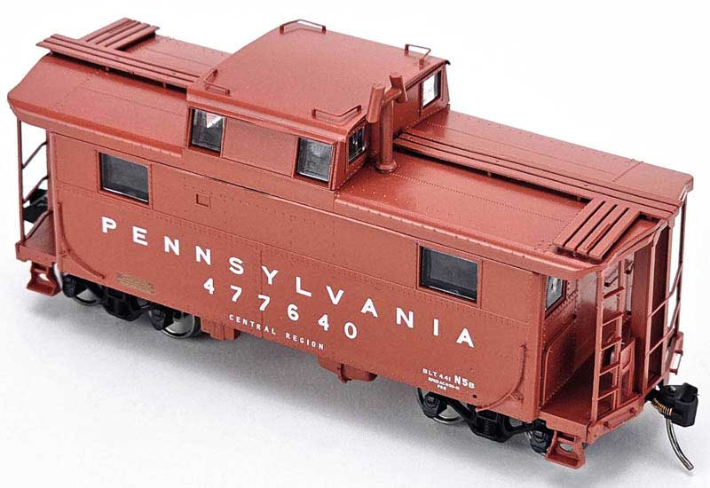 Bowser 43371 HO Scale N5b Caboose Pennsylvania #477640 Futura Lettering