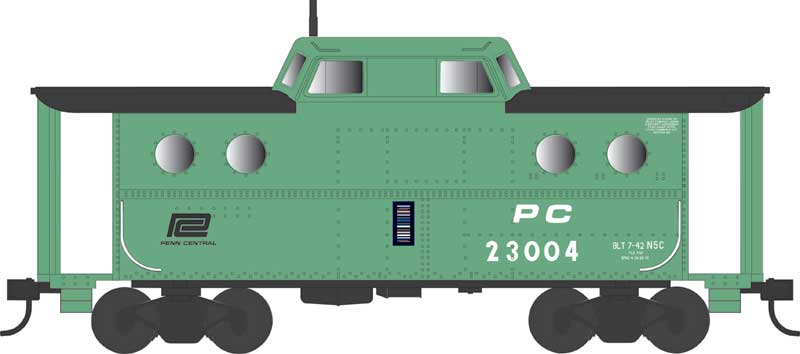 Bowser 43382 HO Scale N5c Caboose Penn Central #23004