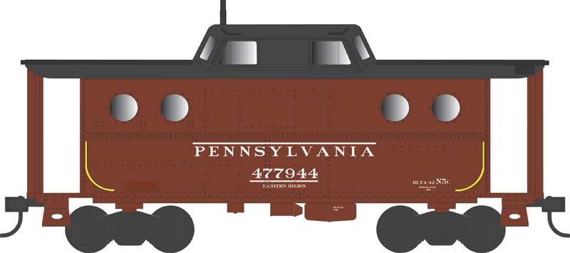 Bowser 43388 HO Scale N5c Caboose Pennsylvania #477974 Early Eastern Region