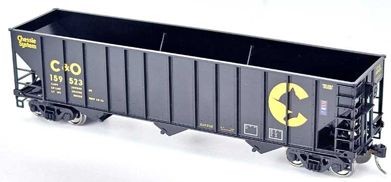 Bowser 43511 HO Scale 100 Ton Hopper Chesapeake and Ohio C&O #159800 Chessie
