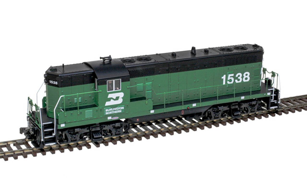 Atlas Classic 10003964 HO Scale GP7 Diesel Locomotive Burlington Northern #1554 Cascade Green/Black ESU LokSound