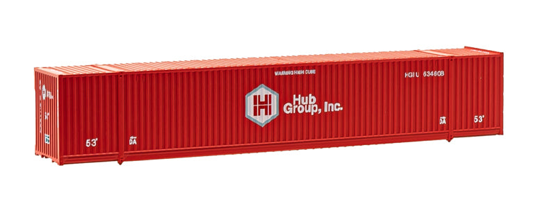 Atlas 50005953 N Scale, 53' Container, Hub Group w/DA Markings Set #2 , 3 Pack