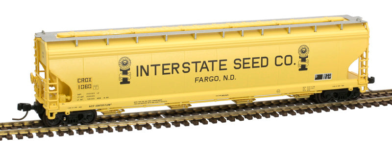 Atlas 50006020 N Scale, ACF 5701 Grain Hopper, Interstate Seed Co CRDX #1058